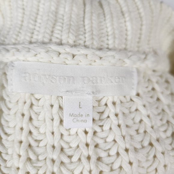 ADYSON PARKER Off White Cable Knit Sweater Vest Size Large - Picture 7 of 8